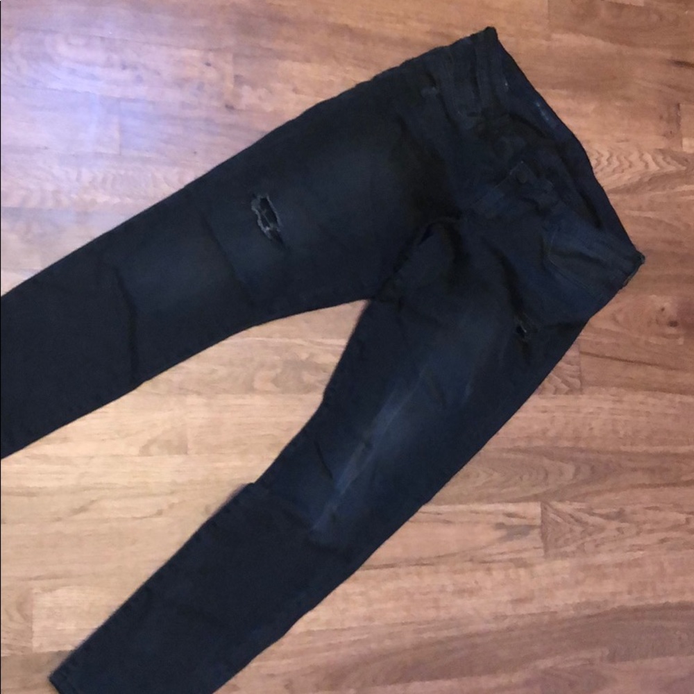 Kut denim black distressed